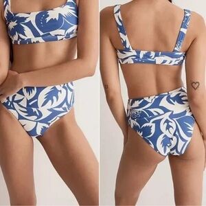 NWT Madewell Tropical Floral Bikini Top